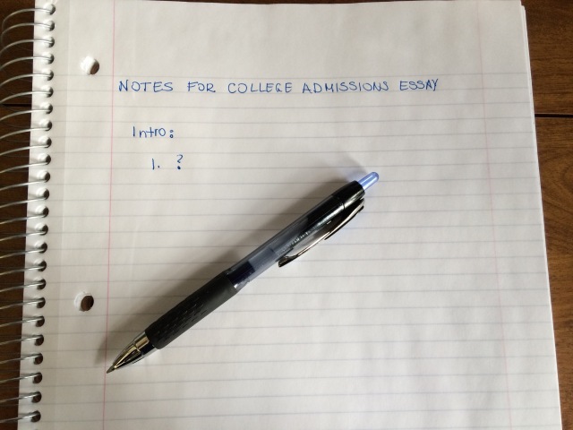Application essay prompts for college